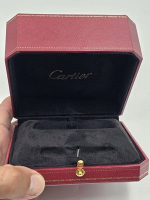 Vintage Watch Box Cartier Original Luxury Empty France Square Red Collectibles