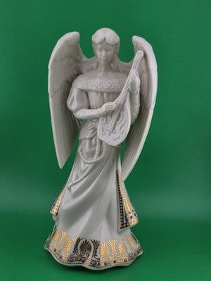 Lenox China Jewels Collection Angel of Harmony Ivory Porcelain & Gold Trim 9.5"