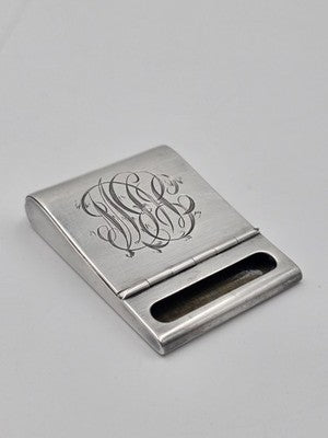 Rare Antique Tiffany & Co. Sterling Silver 925 Hinged Flip Matchbook Cover Case
