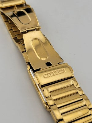 Vintage Citizen Women's EW9342-54E Eco-Drive Gold-Tone Diamond Watch #155. Works