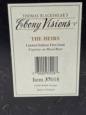 Thomas Blackshear Ebony Visions The Heirs 1st Issue 1681/3500 w Box COA 1996