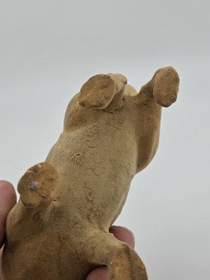 Private: Rare Antique C1890 German Paper Mache Folk Art Composition Rabbit.