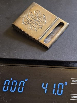 Rare Antique Tiffany & Co. Sterling Silver 925 Hinged Flip Matchbook Cover Case