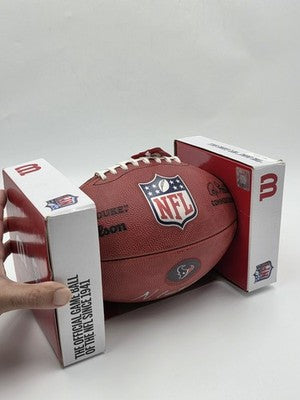 Nico Collins NFL Authenticated Signed Wilson Duke Texans Football NFL Hologram
