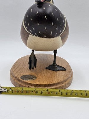 1996-97 Ducks Unlimited Gordan Alcorn Drake wood Duck Decoy Statue. Signed.