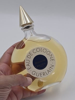 Vintage 1980's Guerlain Shalimar Eau de Cologne 200ml 6.8oz Splash Full.