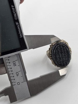 Antique Persian/ Iraqi Abbas Abad Talisman Ring Engraved Islamic Arabic Silver