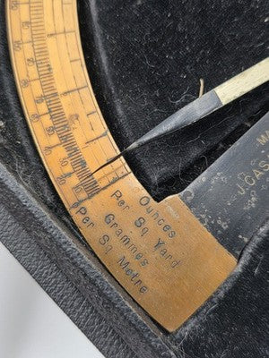 JOHN CASARTELLI LTD SCALES/ PORTABLE CLOTH BALANCE INSTRUMENT & FITTED CASE.