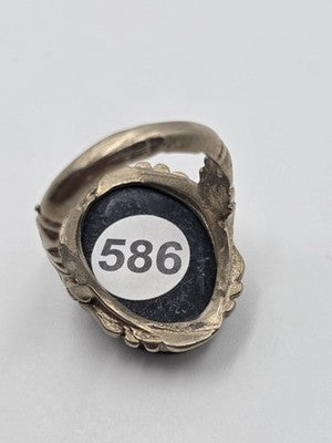Antique Persian/ Iraqi Abbas Abad Talisman Ring Engraved Islamic Arabic Silver