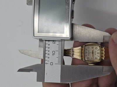 1940's Vintage Elgin Shockmaster 10K GF Ladies Bangle Watch Art Deco Style Works