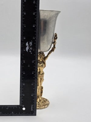 Rare K Dopita Studio Maiden Goblet Ltd Ed 183/300 Hand Made Tin Alloy Copper Art