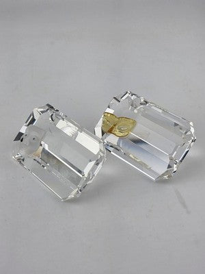 Set Of 2 Vintage Swarovski Figurine Shield Columbine. Excellent Condition.