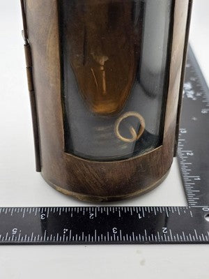 Antique Brass Oil Lantern Early 1900s Maritime Ship Hand Lamp w/ Wick