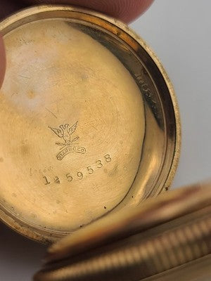 Rare Antique Waltham 12s Pocket Watch 7J Gold Filled 25yr Case C1910 Running