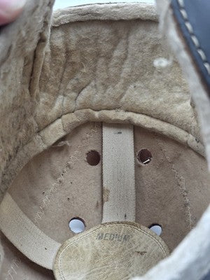 Rare Antique 1940's Goldsmith 60F Football Helmet &University 12C Shoulder Pads.