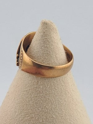 Vintage 10k Solid Gold Masonic Ostby Barton Shriner Ring Size 9. Weight 6.1 Gram