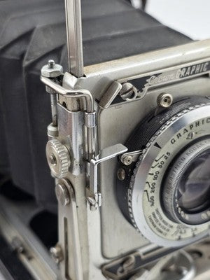 Graflex Crown Graphic 4x5 Camera Kodak Ektar 101mm f4.5 Flash Supermatic. Read.