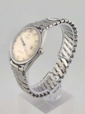 Vtg Waltham Men's Automatic Self-winding Watch 17 Jewels Date 2 tone Hands Runs