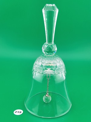 Vintage Swarovski Retired Crystal Dinner Table Bell 1981 5.75" Austria. VG Cond.