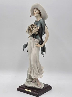 Giuseppe Armani Capodimonte Figurine Sophia W Puppy Porcelain Sculpture 0636C