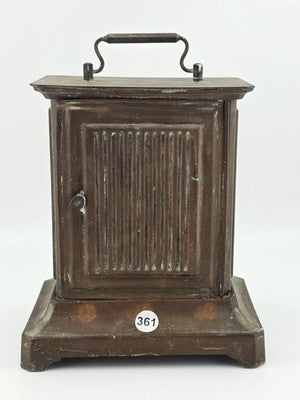 Antique JUNGHANS Germany Carriage Mantle Clock Musical Alarm Clock Music Works