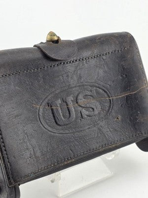 ROCK ISLAND ARSENAL 1903 McKEEVER U. S. ARMY LEATHER CARTRIDGE POUCH