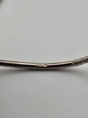 Vintage Sterling Silver Ram Head Cuff Bracelet Pair Greek Roman Revival 38.4g