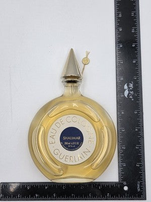 Vintage 1980's Guerlain Shalimar Eau de Cologne 200ml 6.8oz Splash Full.