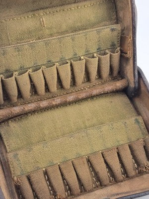 ROCK ISLAND ARSENAL 1903 McKEEVER U. S. ARMY LEATHER CARTRIDGE POUCH