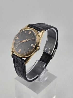 Rare 1960's Pierpont 25 J Automatic Incabloc Swiss Black Dial Men Watch. Works.