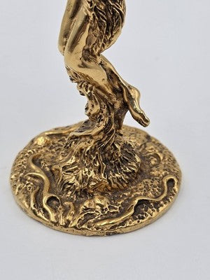 Rare K Dopita Studio Fairy Goblet Ltd Ed 221/300 Hand Made Tin Alloy Copper Art