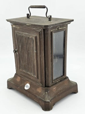 Antique JUNGHANS Germany Carriage Mantle Clock Musical Alarm Clock Music Works