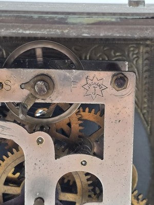 Antique JUNGHANS Germany Carriage Mantle Clock Musical Alarm Clock Music Works