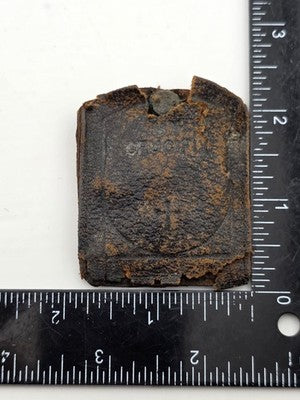 Rare Antique 1907 Pope Pius X Catholic PARDON INDULGENCE Crucifix w Leather Case