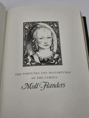 Franklin Library Moll Flanders Daniel Defoe 1978 Leather Bound Classic Book. New