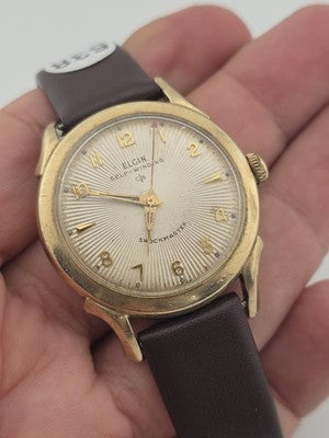 Vintage Elgin Shockmaster Self-Winding Automatic 10K Gold Filled Men's Watch