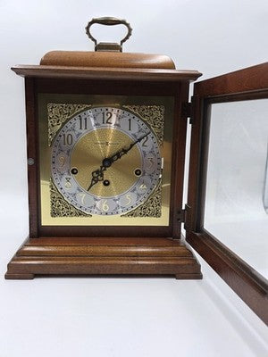 Beautiful Vintage Howard Miller Barwick 8 Day Triple Chime Clock Working Cond.