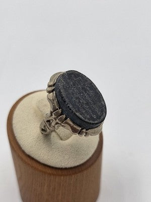 Antique Persian/ Iraqi Abbas Abad Talisman Ring Engraved Islamic Arabic Silver
