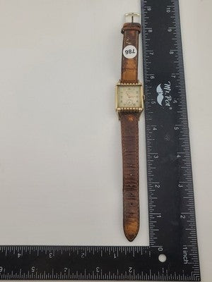 Vintage Classic Mens Deco 1950's 17j BENRUS 10K Gold Filled Dress Watch. Works