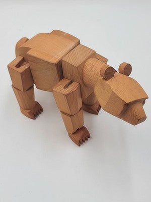 AREAWARE | URSA MINOR BEAR WOODEN TOY | DAVID WEEKS | WOOD CREATURES