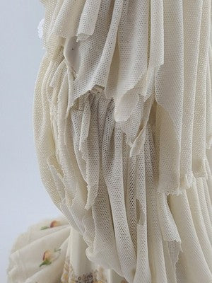 Antique Victorian 1920's Dresden German Porcelain Bride Figurine. Loss To Lace.