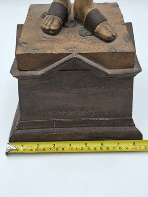 Private: RARE ANTIQUE 18TH C ARTICULATED HAND  SANTOS MANNEQUIN OF ST FRANCIS.