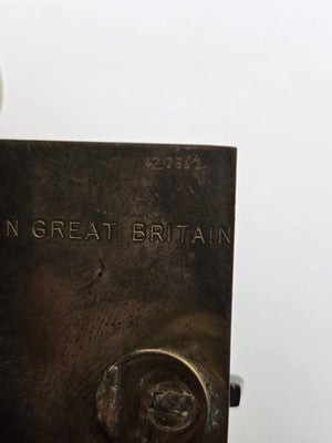 Vintage Smiths Miniature Brass Lantern Clock Wind-Up Made in Great Britain. Read