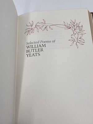 Franklin Library William Butler Yeats Selected Poems 1979 Leather Edition. New.