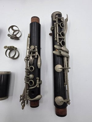 Rare Vintage Jeffrey Clarinet W/ Selmer Paris Mouthpiece France Case Untested