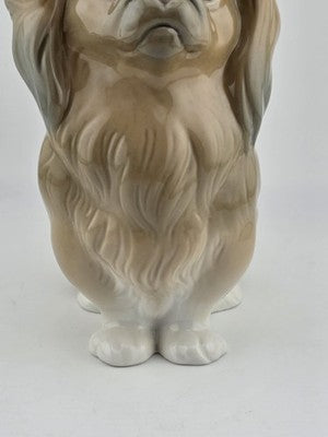 Beautiful Retired Lladro Figurine Titled PEKINESE, Number 4641, MINT Condition