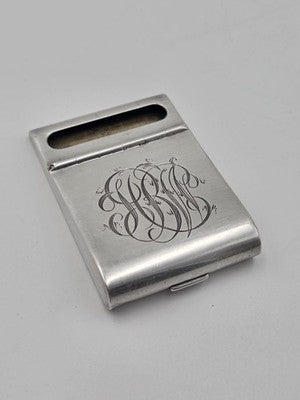 Rare Antique Tiffany & Co. Sterling Silver 925 Hinged Flip Matchbook Cover Case