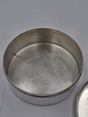 1980s Christian Dior Vintage Silver Plated Monogram Vanity, Trinket Jewelry Box