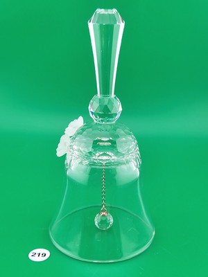 Vintage Swarovski Retired Crystal Dinner Table Bell 1981 5.75" Austria. VG Cond.