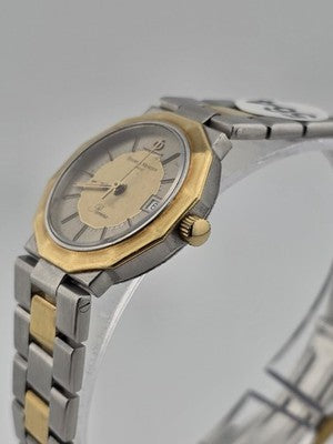 Vintage Baume & Mercier Riviera A5221.018 Two Tone Quartz Ladies Watch. Works.